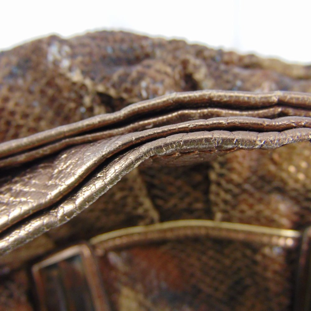 Kathy Van Zeeland Faux Cloth Snakeskin Hobo Bag - Picture 4 of 8